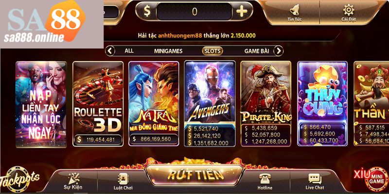 Khám phá kho game bài đổi thưởng uy tín Sa88 