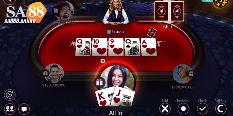 Điều kiện thắng game poker online